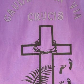 Gaudete in Via Crucis Household banner
